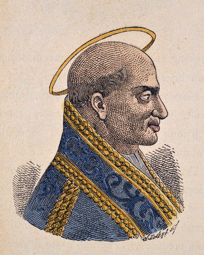 Porträt von Papst Zephyrinus (199-217) von Italian School