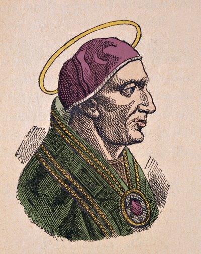 Porträt von Papst Zosimus (417-418) von Italian School
