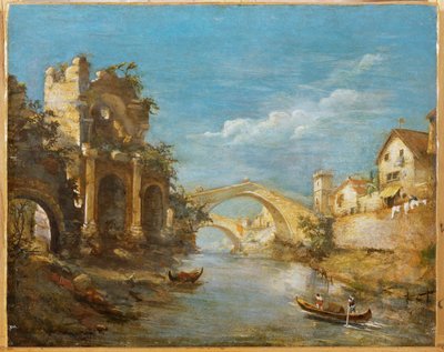 Romantische Landschaft von Italian School