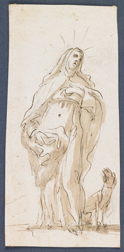 Heilige Margareta von Cortona, spätes 17. Jahrhundert von Italian School