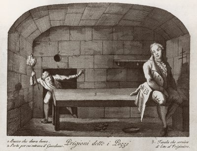 Das Pozzi-Gefängnis, aus Vedute della Prigioni von Italian School