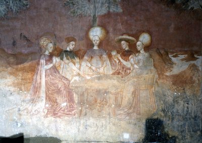 Das Kartenspiel. Fresken des Palazzo Borromeo in Mailand von Italian School