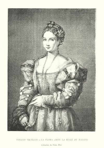 Tiziano Vecellio, La Flora, genannt Die Schöne des Tizian, Sammlung des Palazzo Pitti von Italian School