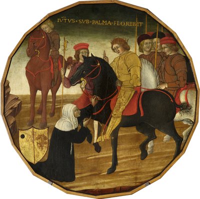 Trajan und die Witwe von Italian School