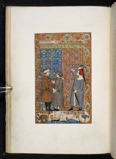 Abhandlung über die Laster und Tugenden Add MS 27695 f.9v, ca. 1330-40 von Italian School