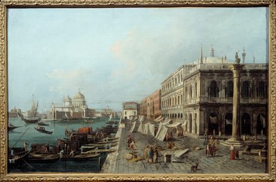 Blick auf die Mole vor der Zecca in Venedig im 18. Jahrhundert von Italian School