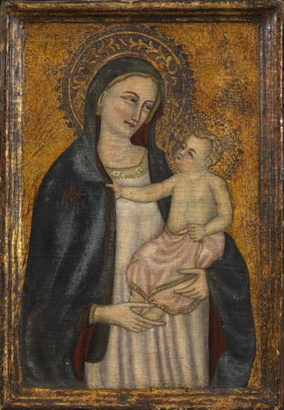 Jungfrau und Kind, Fälschung eines Werkes von ca. 1450 von Italian School