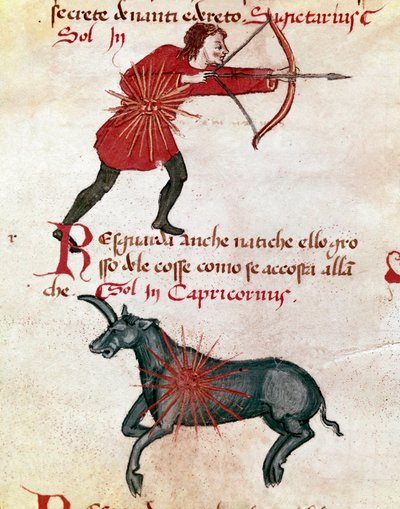 Sternzeichen: Schütze und Steinbock von Italian School