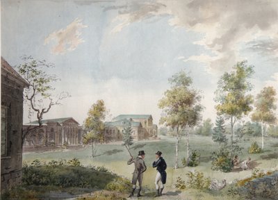 Haupthaus des städtischen Anwesens von Graf Alexei Kirillovich Razumovsky in Moskau, frühes 19. Jahrhundert von Ivan Alexeyevich Ivanov