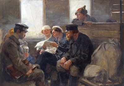 Gruppe von Bolschewiki in einem Zug von Vladimirov, Ivan Alexeyevich (1869-1947) von Ivan Alexeyevich Vladimirov