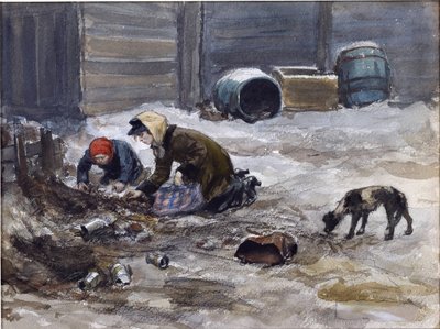 Hungrige Jahre in Petrograd (nach der Natur gezeichnet) von Ivan Alexeyevich Vladimirov