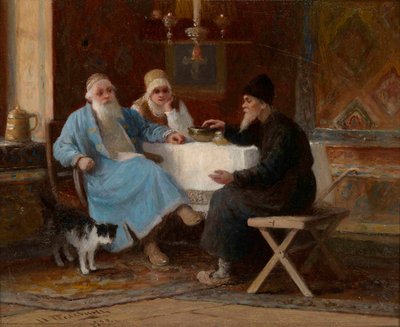 Gespräch (Trois personnages a une table) von Ivan Andreevich Pelevin