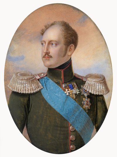 Porträt von Kaiser Nikolaus I. 1796-1855 von Ivan Andreyevich Winberg