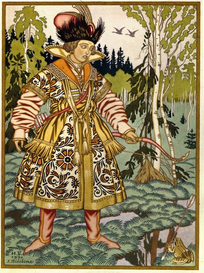 Der Prinz Iwan und die Froschprinzessin von Ivan Yakovlevich Bilibin