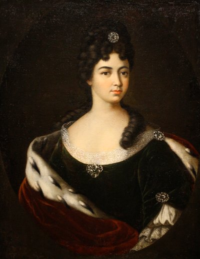 Porträt der Gräfin Smaragda Maria Cantemir, Ende der 1710er-Anfang der 1720er Jahre von Ivan Nikitich Nikitin