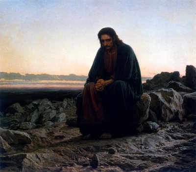 Christus in der Wüste von Ivan Nikolaevich Kramskoy