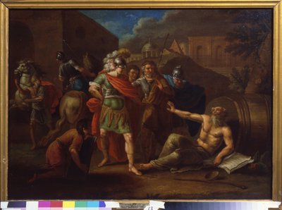 Alexander der Große besucht Diogenes in Korinth von Ivan Philippovich Tupylev