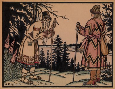Iwan Zarewitsch und die Froschprinzessin, 1931 von Ivan Yakovlevich Bilibin