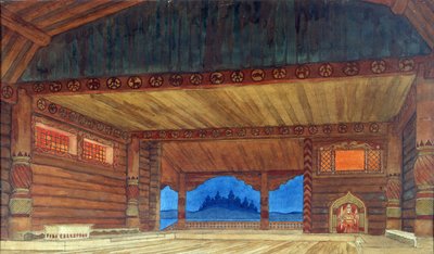 Bühnenbild für die Oper Ruslan und Ljudmila von M. Glinka von Ivan Yakovlevich Bilibin