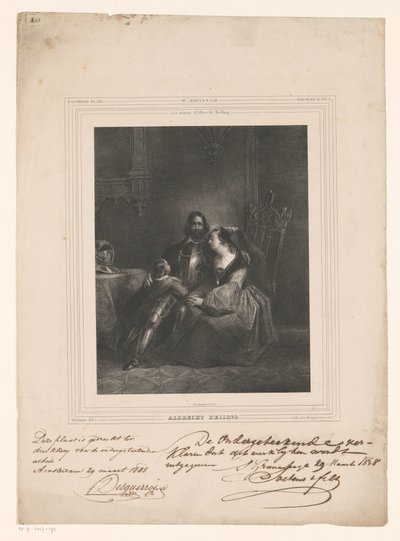 Albrecht Beiling nimmt Abschied von Frau und Kind von J.B. Clermans