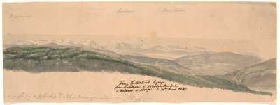Von Koldekind direkt von den Hügeln im Norde Oure Tal in Valdres in Norwegen von Johan Christian Dahl