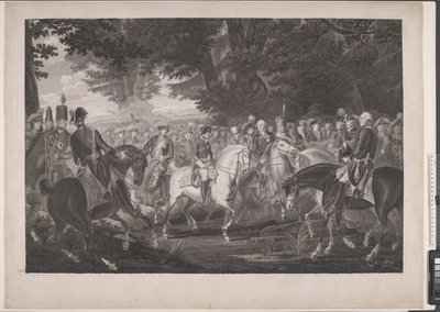 Frederik d. Store reitet nach einer Revue in Potsdam nach Hause von J.F. Clemens