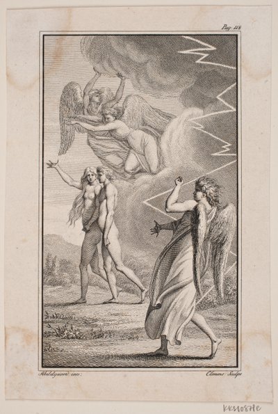 Illustration zu Johannes Ewalds "Adam und Eva" V von J.F. Clemens