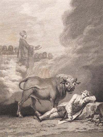 Niels Klim glaubt, den Küster in der Kirche von Fane zu hören. II von J.F. Clemens