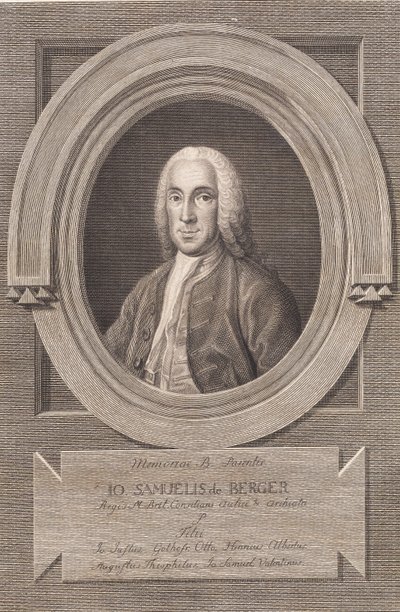 Porträt des Arztes Johann Samuel von Berger von J.F. Clemens