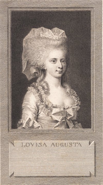 Porträt von Prinzessin Louise Augusta von J.F. Clemens