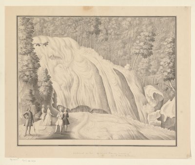 Wasserfall im Bantimurung-Gebirge von J.G. Loten (signed by artist)