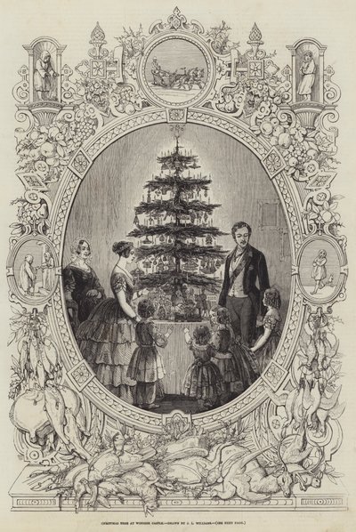 Weihnachtsbaum im Windsor Castle von J.L. Williams