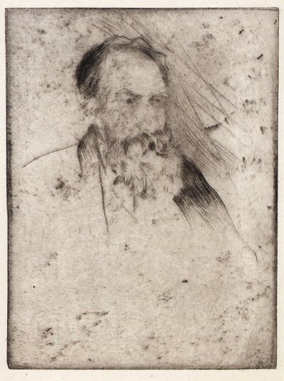 Porträt von Albert P. Ryder von J. Alden Weir