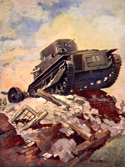 Ein Erster-Weltkriegs-Panzer von J. Allen (after) Shuffrey