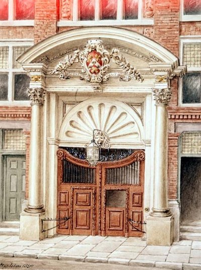 Tor zu Brewers Hall in Addle Street, City of London von J. Appleton