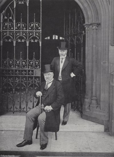 Sir Edward Reed, K.C.B., und Mr. E. T. Reed von J. Benjamin Stone