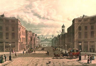 Regent Street von Piccadilly, ca. 1822 von J Bluck
