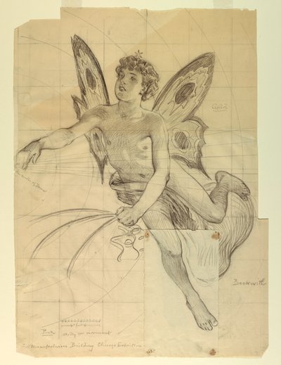 Puck, Studie für das Gebäude für Manufakturen und Freie Künste, Weltausstellung, Chicago, IL von J. Carroll Beckwith