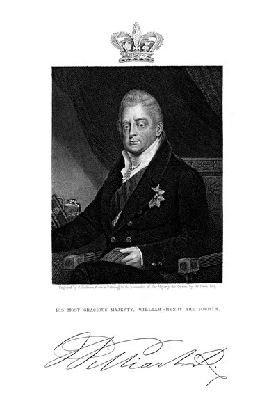 Wilhelm IV., König von Großbritannien und Irland und von Hannover, 19. Jahrhundert von J. Cochran