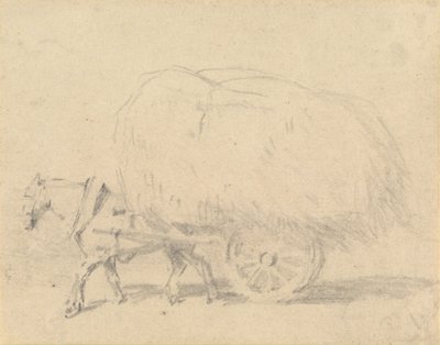 Ein Pferd zieht eine Ladung Heu von J. Frederick Tayler