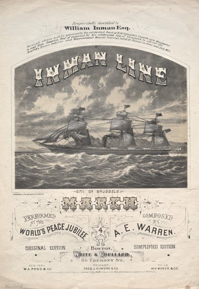 Inman Line Marsch von J. H. Bufford