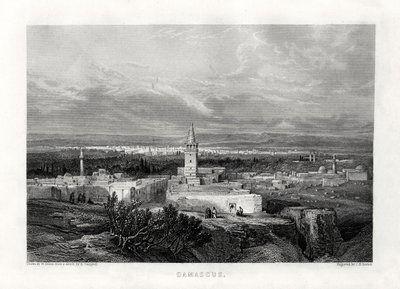 Damaskus, Syrien, 19. Jahrhundert von J. H. Kernot