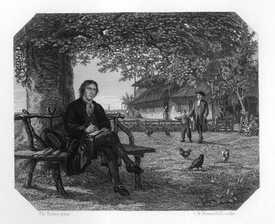 Hubert Kornelisz und Justus van Effen, um 1870 von J. H. Rennefeld