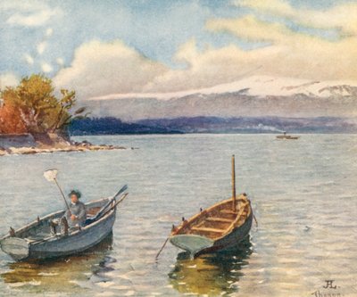 Die Jura-Range von Thonon, Hte Savoie, JHL von J. Hardwicke Lewis