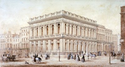 Ansicht des Army and Navy Club auf Pall Mall, Westminster, London, ca. 1853 von J Marchant