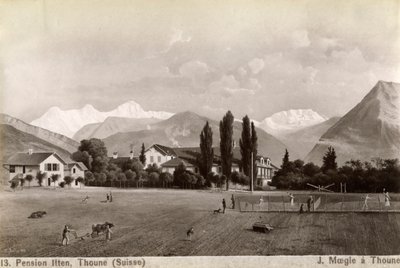 Pension Liten, Thun, Schweiz, 1885 von J Moegle