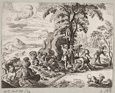 Illustration zu Adam Olearius, „Persianischer Rosenthal von einem Sinnreichen Poeten Schich Saadi […]“, Schleswig 1660 von J. Muller