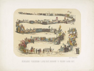 Befreiung der Niederlande 1. April 1572. Gedenktag in Utrecht 1. April 1872 von J. Nikerk
