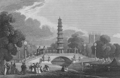 Chinesische Pagode und Brücke, im St James
