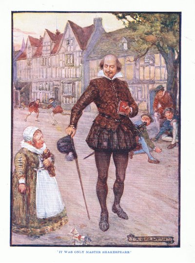 Es war nur Meister Shakespeare, aus Englische Literatur, veröffentlicht von T C & EC Jack, ca. 1920 von J. R. Skelton